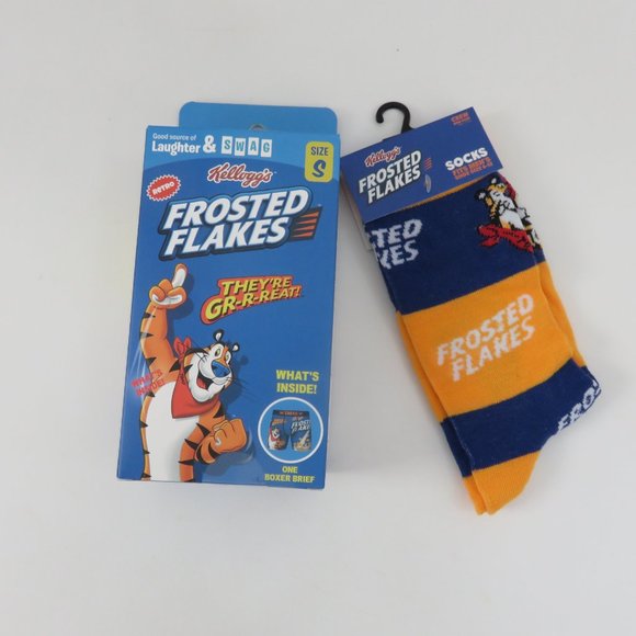 (#Q)  Set SWAG Kellogg's Frosted Flakes Boxer Brief Underwear n Socks - Picture 3 of 7